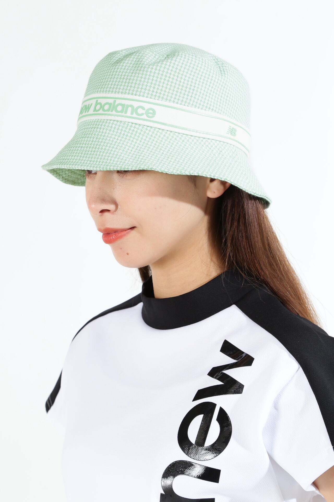 new balance golf】千鳥格子 総柄 バケットハット (WOMENS SPORT)