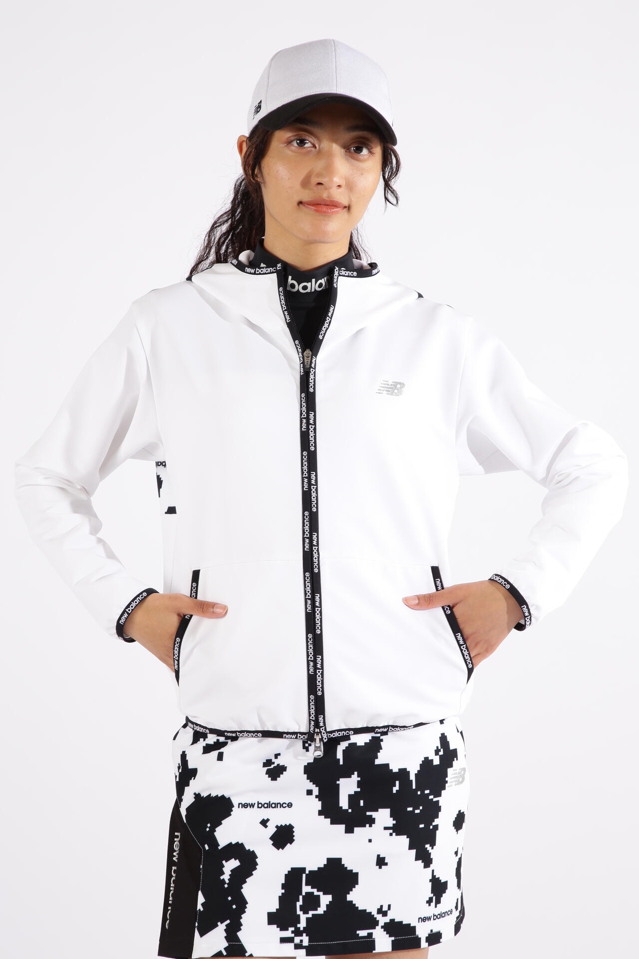 new balance golf】4WAYストレッチ 撥水 ソフトシェル フルジップ フーディー (WOMENS SPORT)