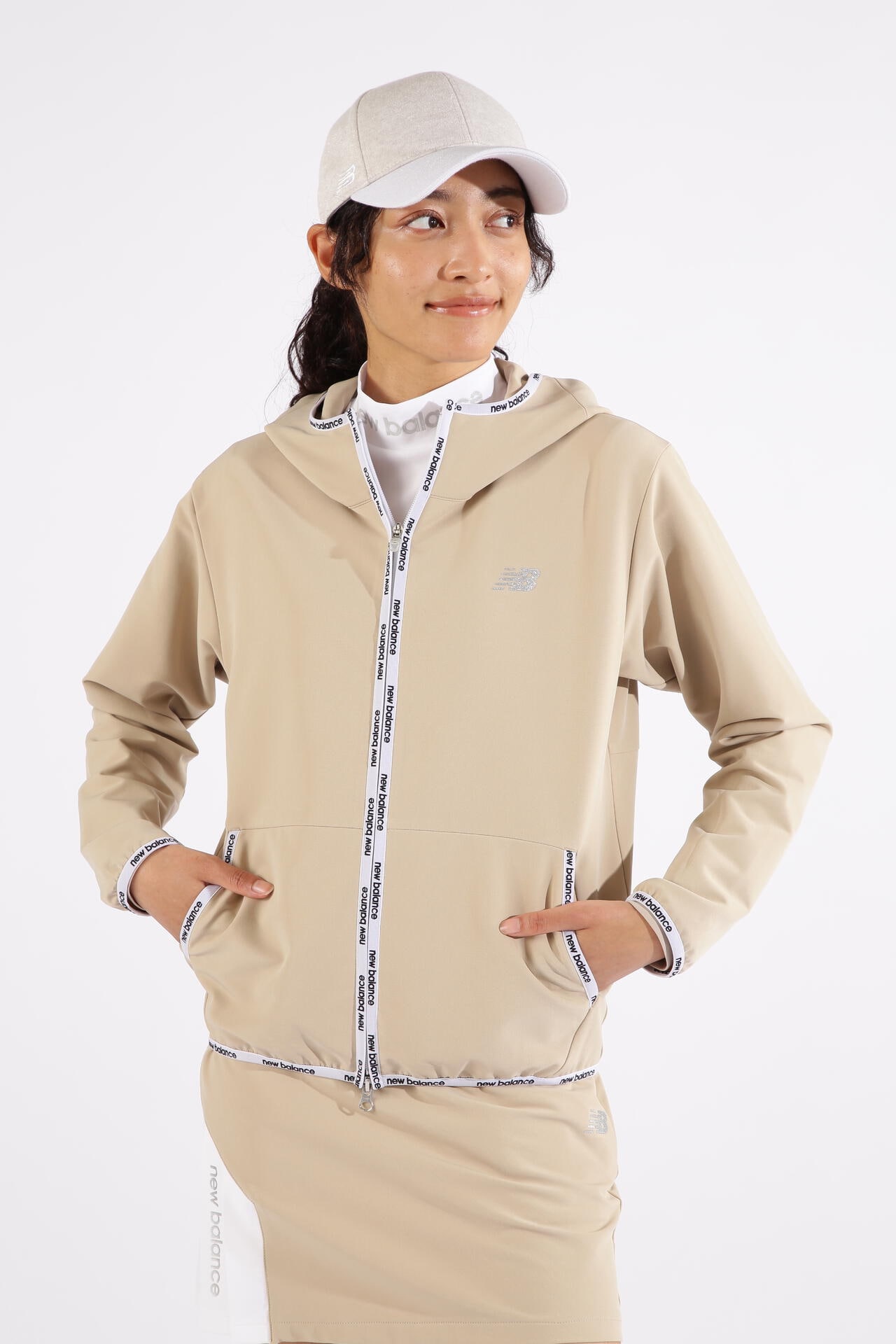 new balance golf】4WAYストレッチ 撥水 ソフトシェル フルジップ フーディー (WOMENS SPORT)