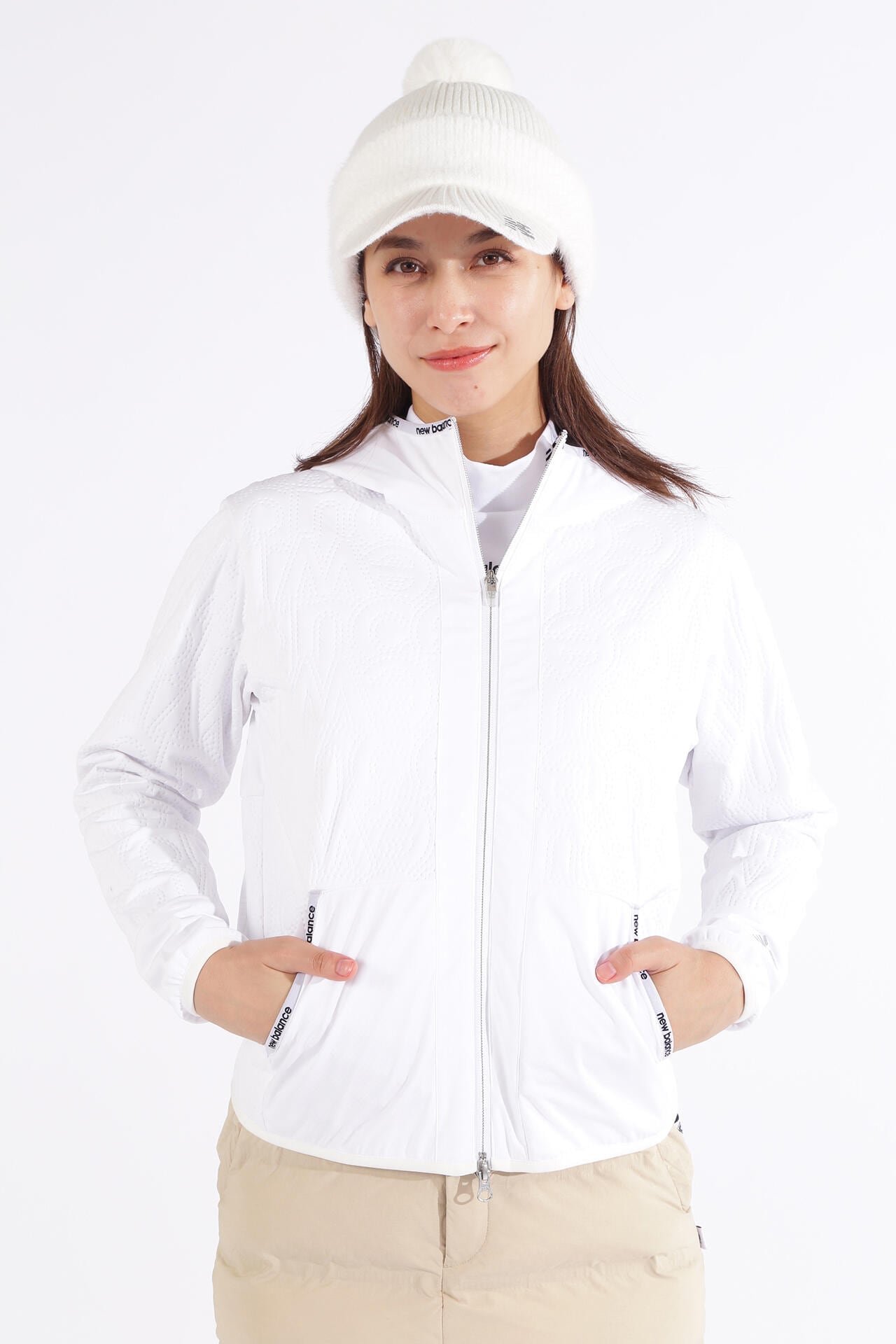 防風 撥水 保温 キルト フルジップ フーディー (WOMENS SPORT)