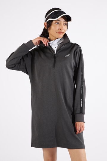 ストレッチ スウェット ハーフジップ ワンピース (WOMENS SPORT)