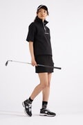 ストレッチ 半袖 スウェット ハーフジップ プルオーバー (WOMENS SPORT)