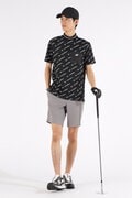 ロゴモノグラム柄 半袖 モックネック プルオーバー (MENS SPORT)