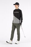 ストレッチ 長袖 モックネック プルオーバー (MENS SPORT)