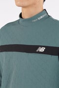 保温 ストレッチ 長袖 モックネック プルオーバー (MENS SPORT)