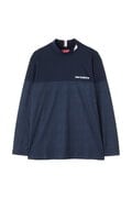 ストレッチ UV ロゴレインカモ柄 長袖 モックネック プルオーバー (MENS WORLD)