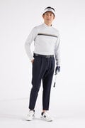 スノーノイズ柄 長袖 モックネック プルオーバー (MENS WORLD)