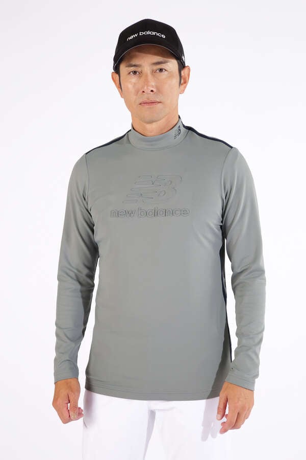 裏起毛 UV 長袖 モックネック プルオーバー (MENS WORLD)