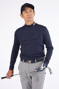 裏起毛 UV 長袖 モックネック プルオーバー (MENS WORLD)