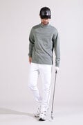 【直営店舗限定】裏起毛 長袖 モックネック プルオーバー (MENS)