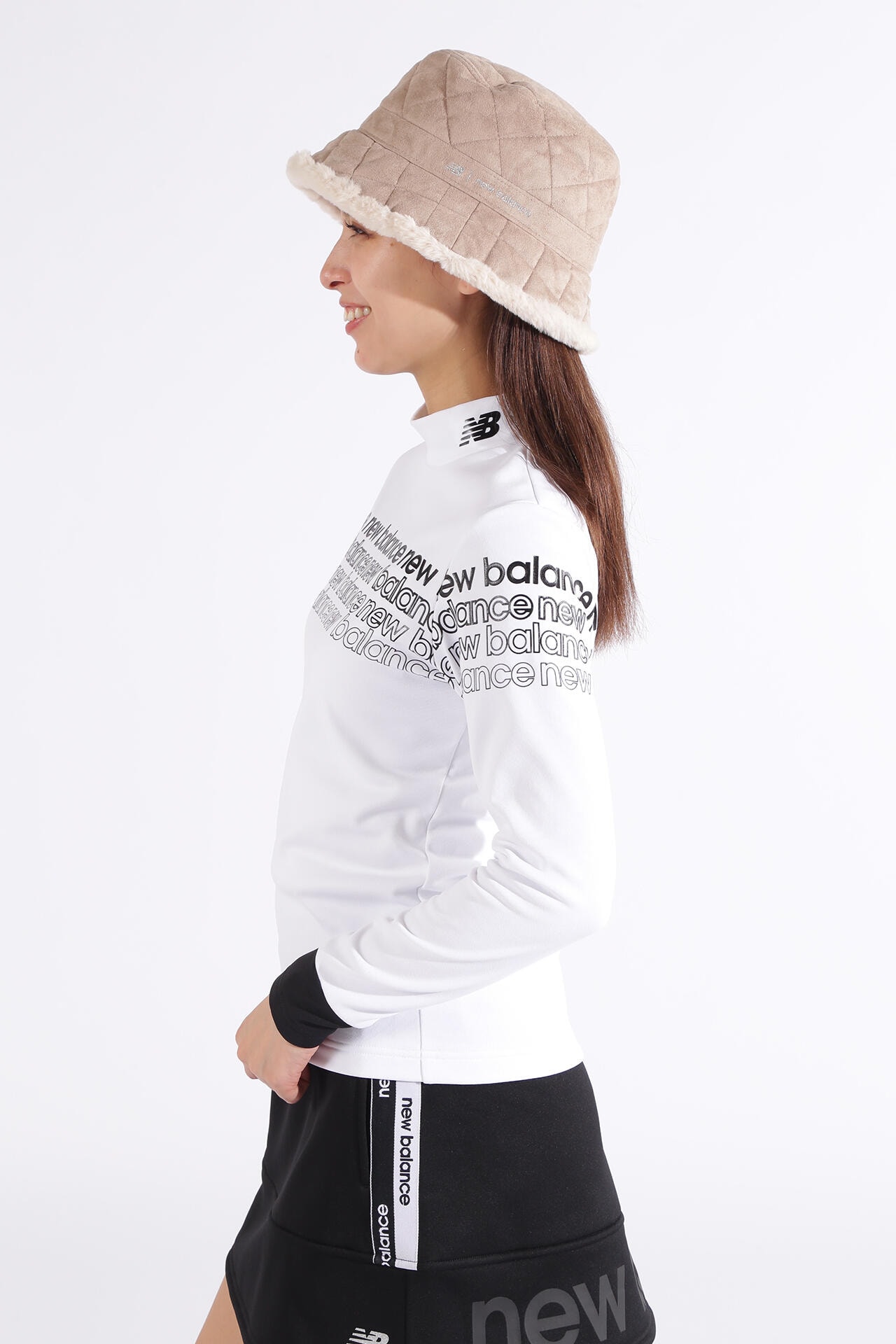 光吸収発熱 裏起毛 長袖 モックネック プルオーバー (WOMENS SPORT)