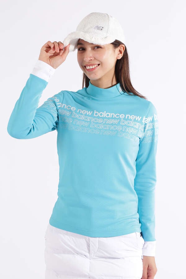 光吸収発熱 裏起毛 長袖 モックネック プルオーバー (WOMENS SPORT)