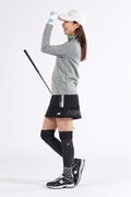 光吸収発熱 ロゴキルト 長袖 モックネック プルオーバー (WOMENS SPORT)