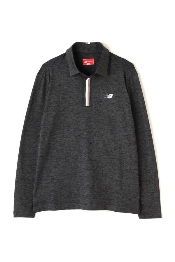 スノーノイズ柄 長袖 カラーシャツ (MENS WORLD)