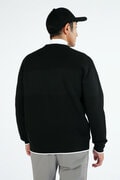 保温 ストレッチ クルーネック ニット プルオーバー (MENS WORLD)