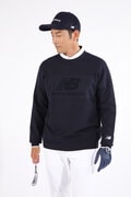 保温 ストレッチ クルーネック ニット プルオーバー (MENS WORLD)