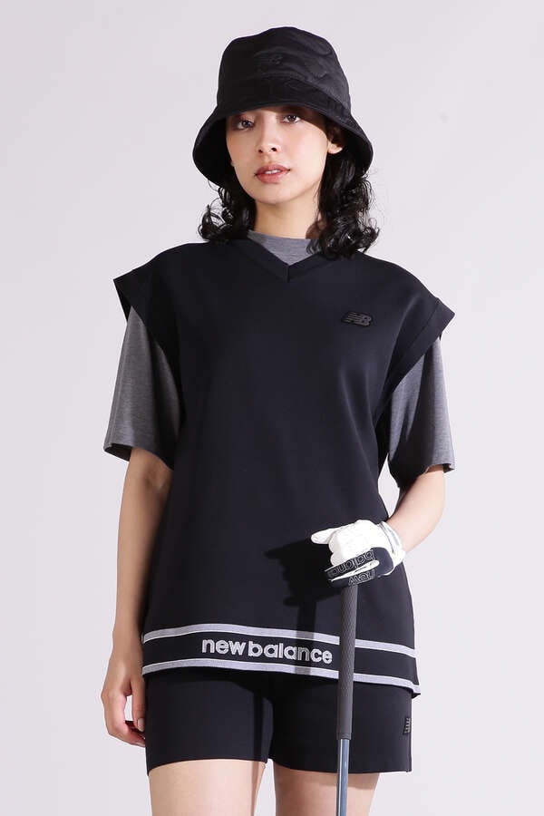 【直営店舗限定】Vネック ビッグ ニット ベスト (WOMENS)