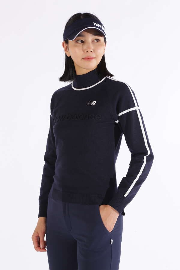 ストレッチ ハイネック ニット プルオーバー (WOMENS WORLD)