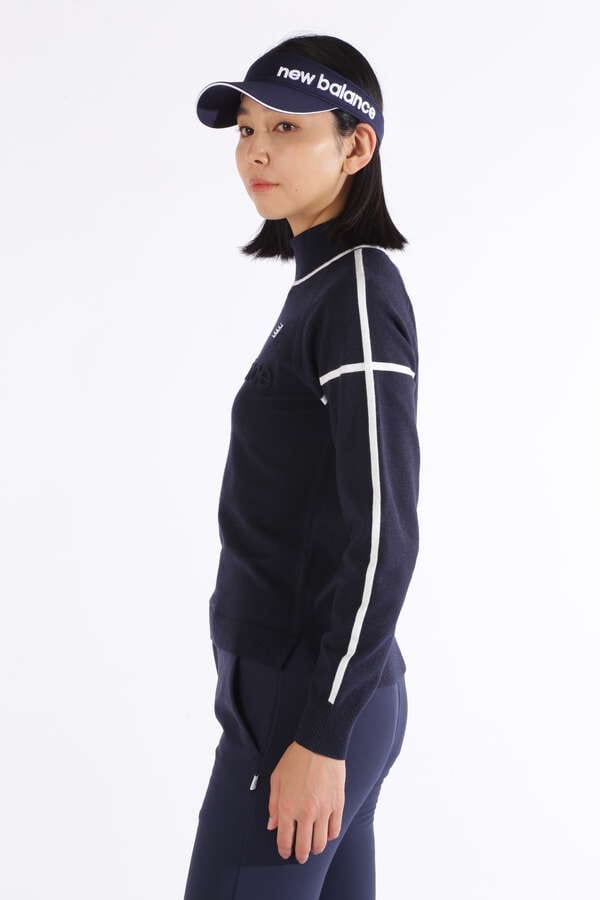 ストレッチ ハイネック ニット プルオーバー (WOMENS WORLD)