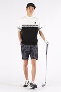 リラックス ストレッチ 半袖 モックネック ニット プルオーバー (MENS SPORT)