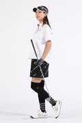 メッシュ×タフタ カウスポット柄 バイザー (WOMENS SPORT)