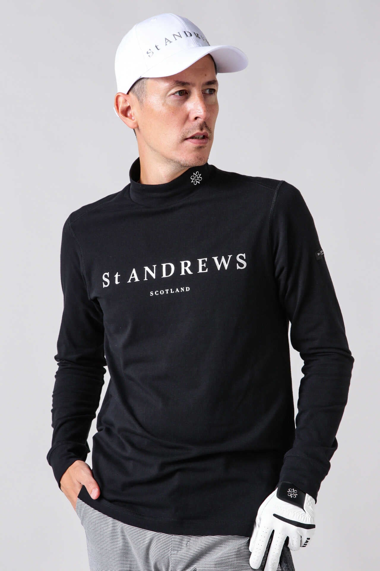 St ANDREWS】ベア天竺 長袖 ハイネック カットソー (MENS)