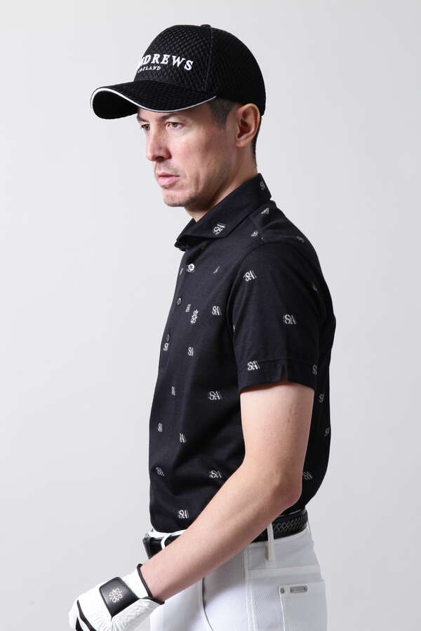 STAバックカットジャガード 半袖シャツ (MENS)
