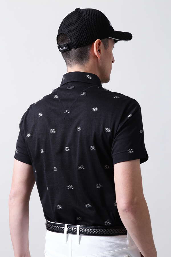 STAバックカットジャガード 半袖シャツ (MENS)