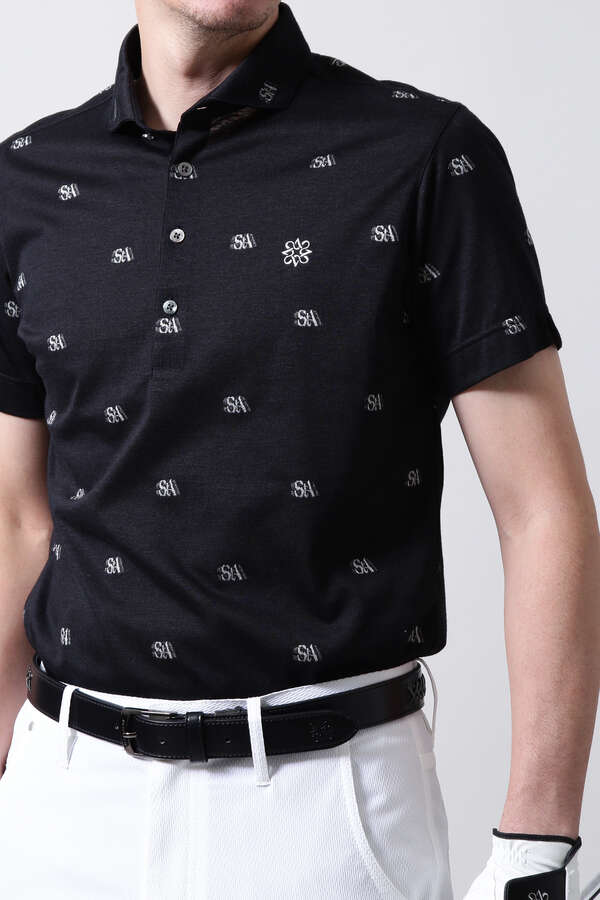 STAバックカットジャガード 半袖シャツ (MENS)