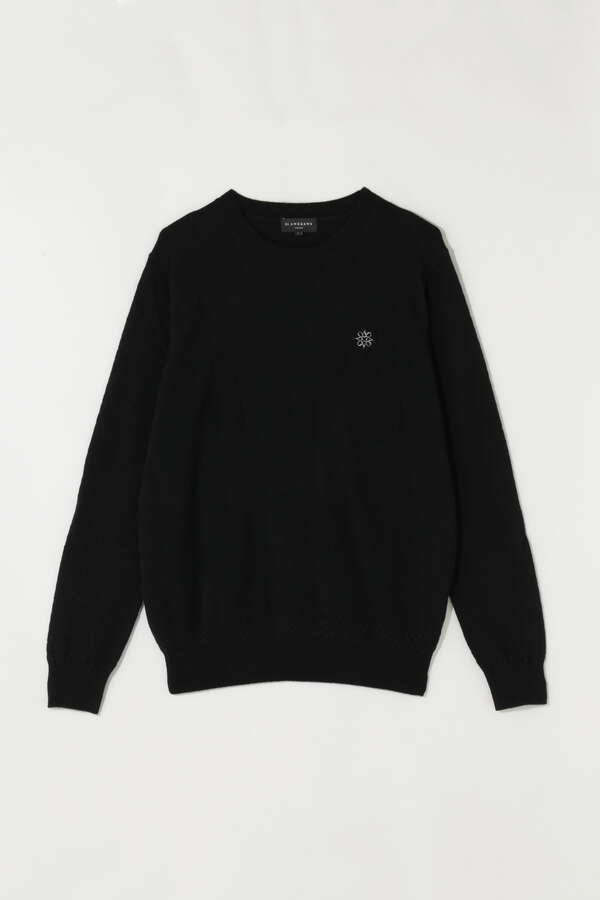 カシミヤ天竺プルオーバーニット (MENS)