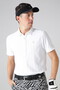 網柄ジャガード半袖シャツ (MENS)