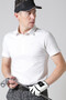 ストレッチラメバーズアイ半袖ポロシャツ (MENS)