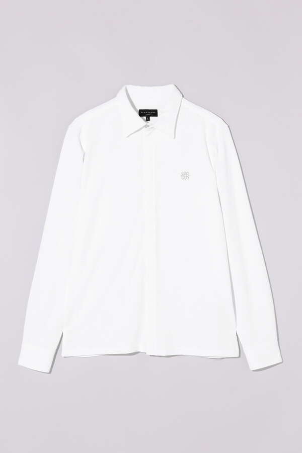 ポリエステルレーヨン ボックスカノコ長袖シャツ (MENS)