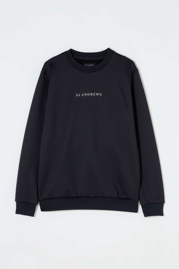 ストレッチ裏起毛 クルーネックプルオーバー (MENS)