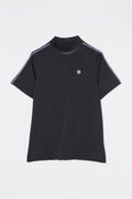 カチオンポリエステルベア天竺半袖ハイネックカットソー (MENS)