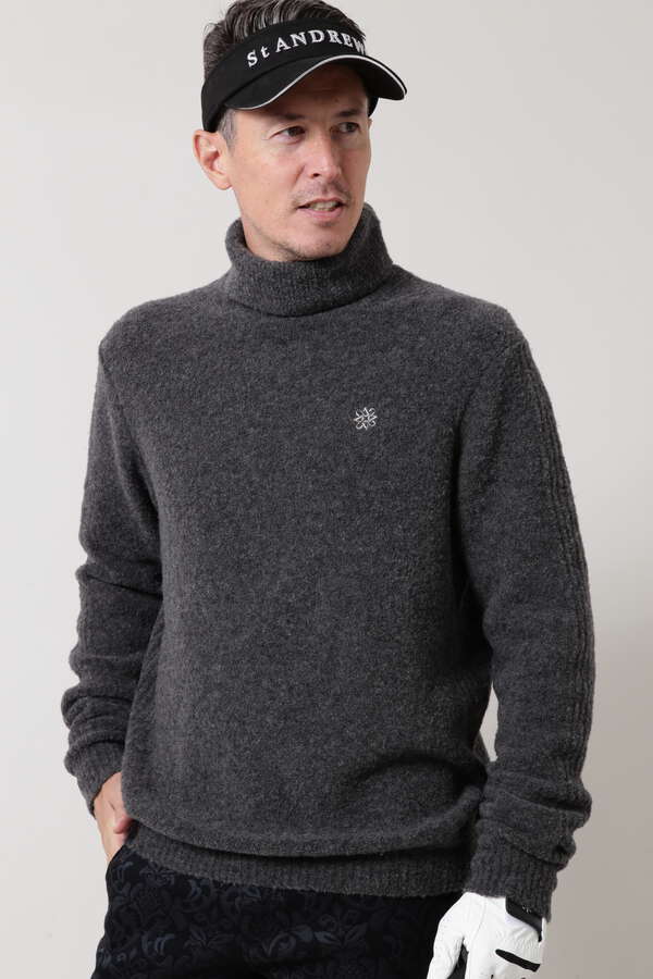 天竺裏目タートルネックニットプルオーバー (MENS)