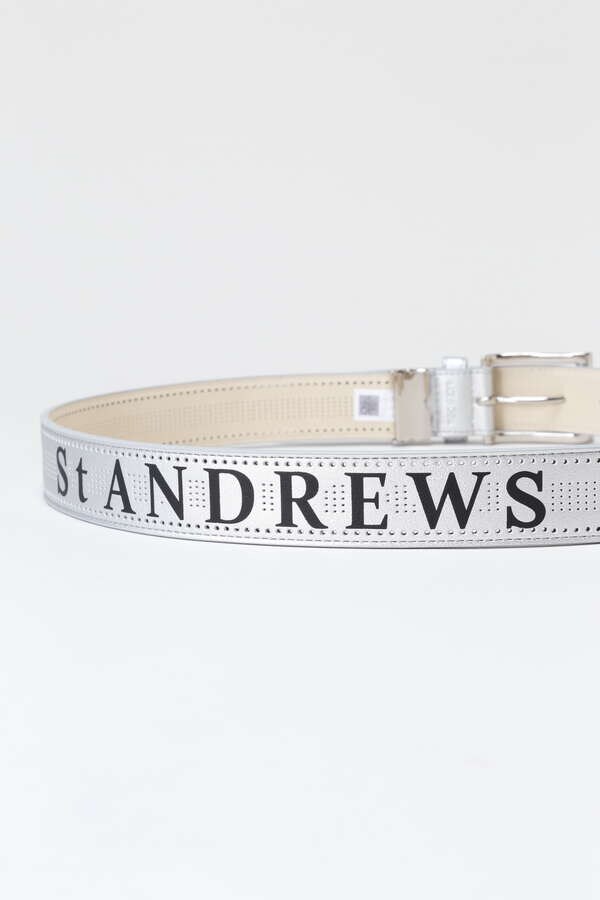 St ANDREWS】パンチングロゴプリントベルト (UNISEX)-