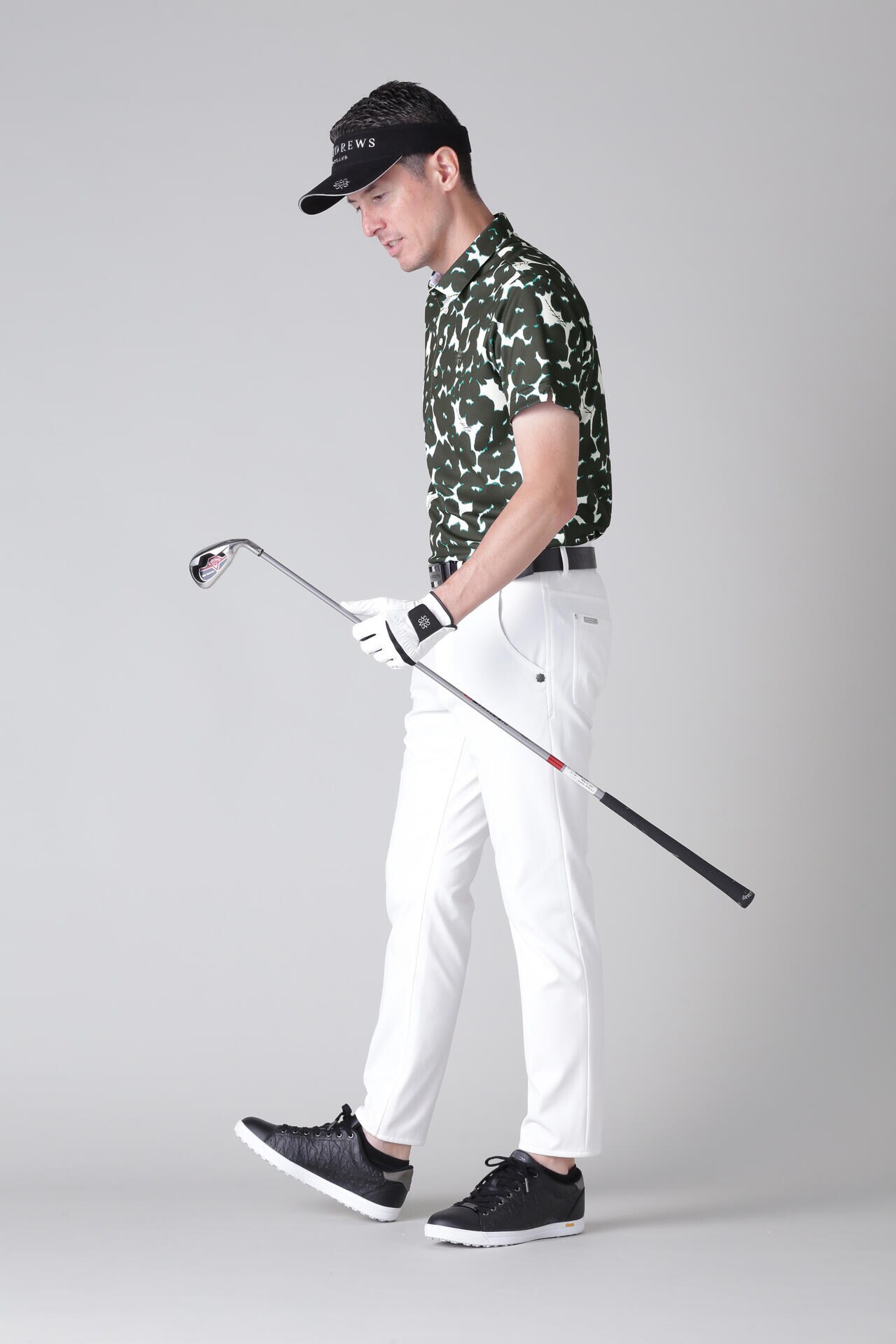 St ANDREWS】ノルディックフラワープリント半袖シャツ (MENS)