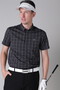 ロゴ千鳥ジャガード半袖シャツ (MENS)