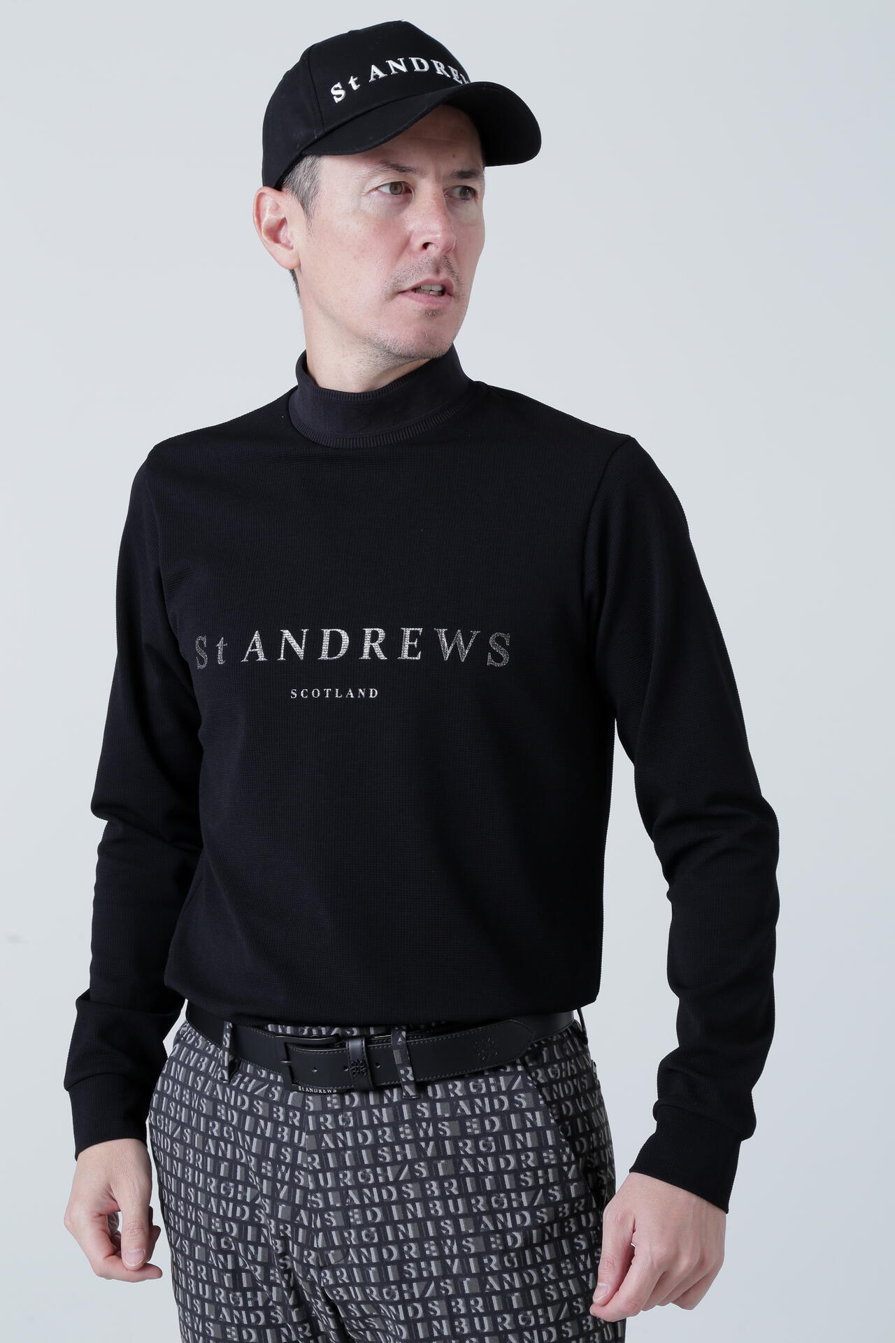 St ANDREWS】ブロックリバー長袖ハイネック (MENS)