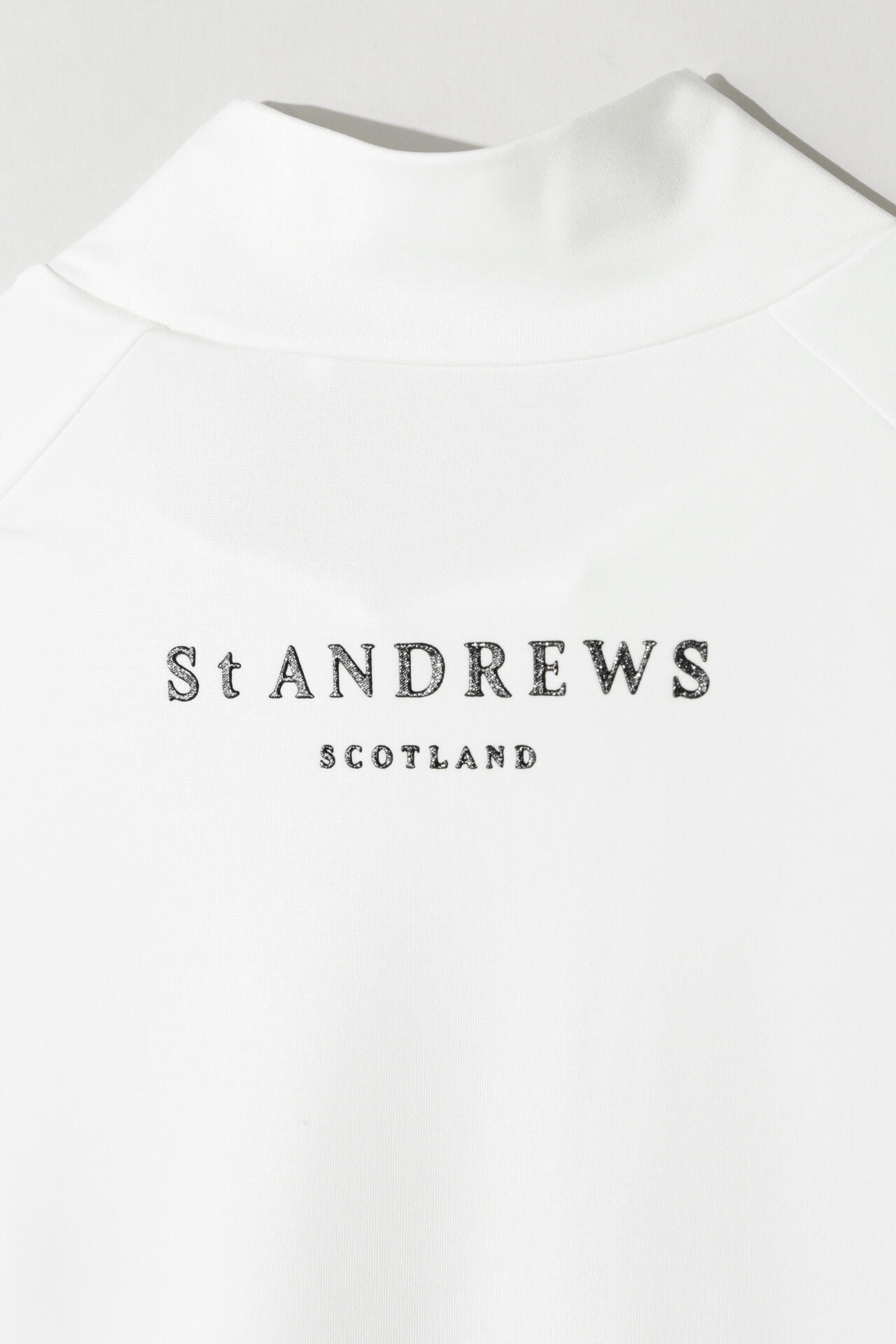 St ANDREWS】カチオンポリエステル ベア天竺 長袖ハイネック (MENS)