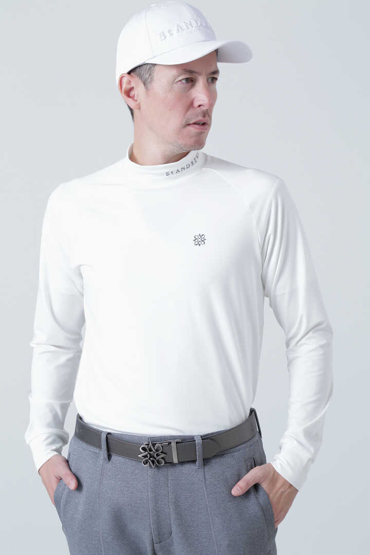 St ANDREWS】カチオンポリエステル ベア天竺 長袖ハイネック (MENS) 