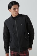 NYストレッチ中綿袖ニットブルゾン (MENS)