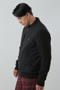 NYストレッチ中綿袖ニットブルゾン (MENS)