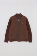 NYストレッチ中綿袖ニットブルゾン (MENS)