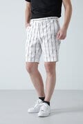 リベットストライププリントショートパンツ (MENS)