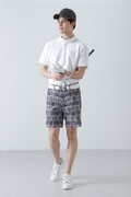 縄柄ベアジャガード 半袖ポロシャツ (MENS)