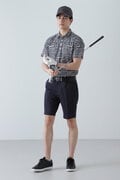 千鳥プリント 半袖ポロシャツ (MENS)