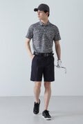 千鳥プリント 半袖ポロシャツ (MENS)