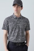 千鳥プリント 半袖ポロシャツ (MENS)